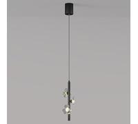 JQQJZLC Moderno a Sospensione a Sospensione a Sospensione Barra cromata Cromo cromata contemporanea soffitto a LED Ascensore a Ciondolo Chiaro Petalo Long lampadario Lungo per Foyer Cucina da Cucina