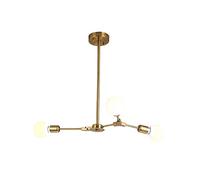 JQQJZLC Moderno lampadario Artigianale di Sputnik, lampadario, Atmosfera Leggera Soggiorno lampade molecolari Illuminazione molecolare, Illuminazione della Decorazione, Oro elettroplante, 6 luci (Oro