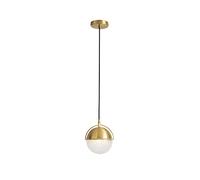 JQQJZLC Moderno Moderno Moderno lampadario Minimalista Creativo Rotonde Bar Rotonde Ristorante Camera da Letto a Testa Singola Decorazione per Interni per aloscro Lampada appesa in Rame Decorazione