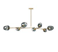 JQQJZLC Molecole lampadario Sputnik, Sfumature di Vetro Trasparente Lampada Lampada lampadario lampadario e27 Paralume a Trasparente a soffitto Regolabile Industriale Vintage