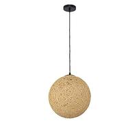 JQQJZLC Nordic Creative Bamboo, Rattan e Canapa Globes a Sospensione Light E26/E27 Lampada a Sospensione Colorata Ristorante lampadario Cucina Cucina Isola sferica sferica Nest paralamode per