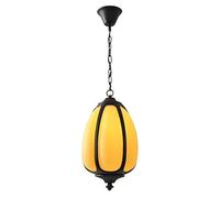 JQQJZLC Nuovo stile cinese lampadario paesaggio giardino luce corridoio corridoio terrazza balcone gazebo illuminazione E27 impermeabile lampadario villa giardino interno luci esterne lampada zucca