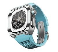 JQQJZLC Per 9 8 7 6 SE 5 4 Serie 44mm 45mm Mod Kit da Mod Mod Mods da donna in fibra di carbonio Accessori di sostituzione della cinghia di orologio in gomma