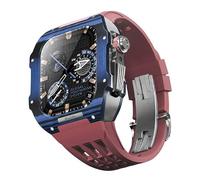 JQQJZLC Per 9 8 7 6 SE 5 4 Serie 44mm 45mm Mod Kit da Mod Mod Mods da donna in fibra di carbonio Accessori di sostituzione della cinghia di orologio in gomma