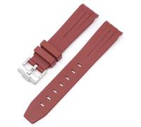 JQQJZLC Per moonswatch orologio curvo senza gap cinghia di gomma per omega swatch swatch pianeta serie moon mercurio cinturino in gomma curva uomini donne da 20 mm di orologeria da 20 mm
