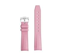 JQQJZLC Per un cinghia di cinguetta da cinguetta per cinghia di moonswatch per giunto di campione Omega X da donna da 20 mm Bracciale all'estremità curva in silicone in gomma