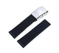 JQQJZLC Per una Fascia di Orologio in Gomma in Silicone Morbido Cinghia 22mm da 24 mm Bracciale