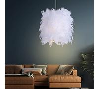 JQQJZLC Piccola Luce a Ciondolo di Piume, Romantico lampadario per Camera da Letto Moderna Moderna, Lampada a Sospensione Decorativa a soffitto Decorativo per la Camera da Letto per la Camera