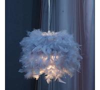 JQQJZLC Piccola Luce a Ciondolo di Piume, Romantico lampadario per Camera da Letto Moderna Moderna, Lampada a Sospensione Decorativa a soffitto Decorativo per la Camera da Letto per la Camera