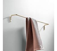 JQQJZLC Portavalo Asciugamano portavalo in Oro Spazzolato, Barra da Asciugamano, portacarpa, Ganci di Veste, Accessori per Bagno Kit Hardware per Bagno/portavalo per Asciugamani 60 cm