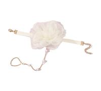 JQQJZLC Prodotti da ragazza 4 colori Rosa Bracciale Flower Argento Bracciale Bracciale Anelli a catena combinati