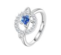 JQQJZLC Prodotti da ragazza Real 925 Sterling Silver Fashion Sweet Star Planet
