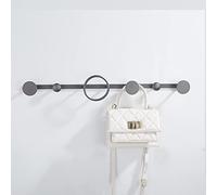 JQQJZLC Rastrellino Grigio Grigio rastrellino in Rame, Barra da Asciugamano per Cambio da Bagno, Accessori per Bagno Kit Hardware da Bagno/6 Ganci