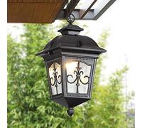 JQQJZLC Retro Outdoor Gate Hanging Lampada Europa Victoria IP54 PRENDANTE IMPREPERSHER PRENDENTE Lage Arrivando E27 Antico Vintage Gazebo Recinzione Vineyard Metal Candelabro AMMINAZIONE Campo