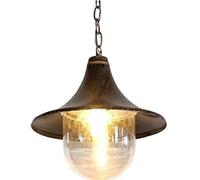 JQQJZLC Retro Victoria Antique Antique in Alluminio Lampada a soffitto Esterno Europea Impossibile in Vetro Impermeabile per Esterni a Corno a Corno a Sospensione Dropiuminettilumi a Sospensione E27