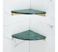 JQQJZLC Scaffali da Bagno Lumo della Luce nordica Tutto Ramo a Triangolo a Triangolo Dorato in Marmo Naturale, treppiede in Oro Spazzolato (Colore: 10)