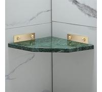 JQQJZLC Scaffali da Bagno Lumo della Luce nordica Tutto Ramo a Triangolo a Triangolo Dorato in Marmo Naturale, treppiede in Oro Spazzolato (Colore: 10)