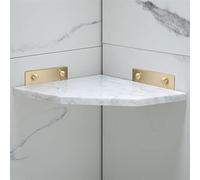 JQQJZLC Scaffali da Bagno Lumo della Luce nordica Tutto Ramo a Triangolo a Triangolo Dorato in Marmo Naturale, treppiede in Oro Spazzolato (Colore: 10)