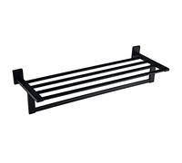 JQQJZLC Scaffali da Bagno scaffali galleggianti per Asciugamano da Bagno scaffali da Bagno da 24 Pollici, Supporto per Asciugamano a Parete ， scaffali a Parete da Bagno montati a Parete con Barra da