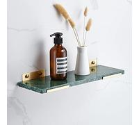 JQQJZLC Scaffali da Bagno squisiti Scaffali da Bagno di Lusso Nordic Lumo Spazzolato, portavalo per Asciugamano a Parete per Bagno (Colore: Marmo Bianco 50 cm)