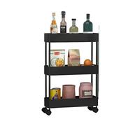 JQQJZLC Scaffali del Bagno Cucina Armadio da Cucina Cucina portana da Pavimento a soffitto Multistrato Rimovibile sterco di crepature Forniture da Cucina per Risparmio Spaziale per la casa (Colore:
