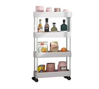 JQQJZLC Scaffali del Bagno Cucina Armadio da Cucina Cucina portana da Pavimento a soffitto Multistrato Rimovibile sterco di crepature Forniture da Cucina per Risparmio Spaziale per la casa (Colore: