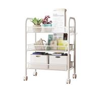 JQQJZLC Scaffali del Bagno Cucina Armadio per Cucina mobili Rimovibili con Carrello Rimovibile portapattonate Porta-Verdura a più Livelli di Verdura e Frutta scaffali di scaffali per Portapacchi per