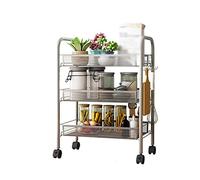 JQQJZLC Scaffali del Bagno Cucina Armadio per Cucina mobili Rimovibili con Carrello Rimovibile portapattonate Porta-Verdura a più Livelli di Verdura e Frutta scaffali di scaffali per Portapacchi per