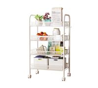 JQQJZLC Scaffali del Bagno Cucina Armadio per Cucina mobili Rimovibili con Carrello Rimovibile portapattonate Porta-Verdura a più Livelli di Verdura e Frutta scaffali di scaffali per Portapacchi per