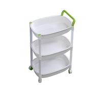JQQJZLC Scaffali del Bagno Cucina Armadio per la Cucina Mobile Rack per Carrello Mobile Pavimento in plastica Gap Cucina Portapacchi Multistrato Portapacchi per guarnizioni con Ruote cucine (Colore:
