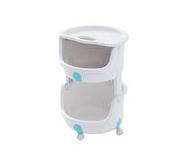 JQQJZLC Scaffali del Bagno Cucina mobili da Cucina Cucina portamette di plastica Cesto vegetale Cesto vegetale da Pavimento a soffitto a 4 Ruote rotanti a 4 Ruote mensole da Cucina a Cinghia (Colore: