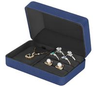 JQQJZLC Scatola di stoccaggio dell'anello di Velluto Set di Gioielli, Scatola Regalo di Velluto per cranica Bracciale Anello per Orecchini a Sospensione, Piccola Custodia per i Gioielli da Viaggio
