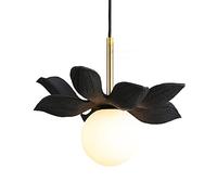 JQQJZLC Scultura di Lusso leggero Lampadario in Vetro creativo del Pendente Chiaro Letto Comodino Semplice Fiore Lampadario Nordico Ristorante Barra posteriore soffitto soffitto lampada interessante