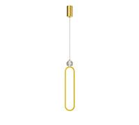 JQQJZLC Semplice Lampada a Sospensione di Cristallo Creativo Soggiorno TV Sfondo lampadario in Metallo in Metallo Lungo Lampada Lampadina a LED per Il Ristorante Artistico Industriale Bar