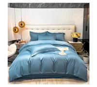 JQQJZLC Set da Letto a Quattro Pezzi Piumino Cotone da 800tc Trapunta Rivestimento per lettiere Cuscinetti Letto a Quattro Pezzi Set (Una Queen a Colori