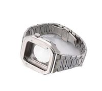 JQQJZLC Set di celle di orologio in acciaio inossidabile ， per banda 9 8 7 6 SE 5 4 3 41mm 45mm 44mm 44 mm Upgrade dell'orologio Sostituire il cinturino bracciale