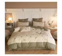 JQQJZLC Set di coperture del piumone Copertina Copripiumino Set da 4 Pezzi - Microfibra Lavabile Mushroom Rabbit Super Morbido Set di coperchi di Copertura del piumone con Copertina Piumino Chiusura