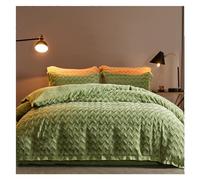 JQQJZLC Set di coperture per piumone Set di Copertura per Piumino in Flanella di Latte, Copertura del Piumino Traspirante Super Morbido, Copertura del Piumino in Flanella Comfort di Lusso con