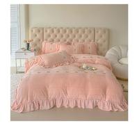 JQQJZLC Set di Teli da Letto Set di Biancheria da Letto Set soffice Shaggy Peluche a Quattro Pezzi Set di Velluto Calda Set di Biancheria da Letto Set di Copertura Set di Set di Fogli di lettiera