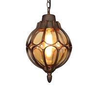 JQQJZLC Sfera Mediterranea Balcone Impermeabile Balcone Lampada in Alluminio in Alluminio da Esterno per Via Esterna in Pietra in Pietra in Vetro Globe Globe Rainproof Lantern Exterio