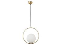 JQQJZLC Sfera Rotonda Nordic lampadario in Rame Leggero personalità Creativa personalità Lampada del soffitto Vetro del Vetro del Ristorante Bar contropiede Camera da Letto Lampada da soffitto a