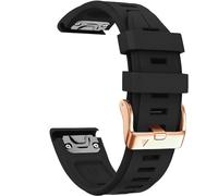 JQQJZLC Sostituzione della Fascia da 20 mm per Garmin Fenix 5S/5S Plus/6S/7S/Istinct 2S/D2, Cinturino in Silicone Morbido a Forma Rapida con Accessorio da polpettina Impermeabile in Oro Rosa