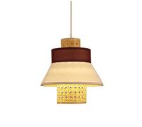 JQQJZLC Stile Giapponese retrò e27 Lampada a Ciondolo lampadario, Rattan Arte appesa Il soffitto del soffitto per Il salo