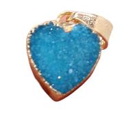 JQQJZLC Tenda Doccia Cristallo Naturale 1pc Pietra Naturale Ciondolo a Sospensione Amore Cristallo Quarzo Fascia d'orecchio Fatta per la Collana Fai -da -Te Che preparano, Rosso (Colore: GR