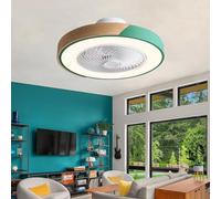JQQJZLC Ventilatore Celeste con Illuminazione a 6 velocità silenziose ventilatori a soffitto Moderni con luci e Motore a CC Reversibile remoto, lampadario Invisibile a Ventola del soffitto con