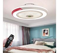 JQQJZLC Ventilatori a soffitto con Illuminazione 40W Creative Invisible Van Invisible LED Light Control Remote Control Dimmabile Ultra-Circa lampadario a ventole per cronico