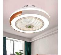 JQQJZLC Ventilatori da soffitto con illuminazione da 40 W ventilatore invisibile creativo a LED LIGHT telecomando dimmerabile lampadario ventilatore ultra cangiante per ventilatore moderno per camera