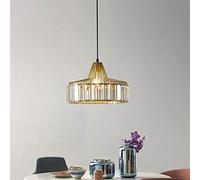 JQQJZLC Vintage Industrial Iron Iron Cioncant Light Dining Room lampadario Moderno Minimalista Lumo di Lusso Crystal Lampada Creativa Tavolo da Pranzo Decorazione