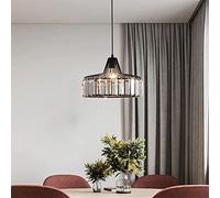JQQJZLC Vintage Industrial Iron Iron Cioncant Light Dining Room lampadario Moderno Minimalista Lumo di Lusso Crystal Lampada Creativa Tavolo da Pranzo Decorazione