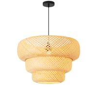 JQQJZLC Weaving Lampada a Sospensione Intrecciata a Mano Intrecciata a Tre Strati Pamompa Rurale in Stile Rurale Creative Chinese Art Chandelier Teahouse Decorazioni Affermate per Tavolo da Pranzo